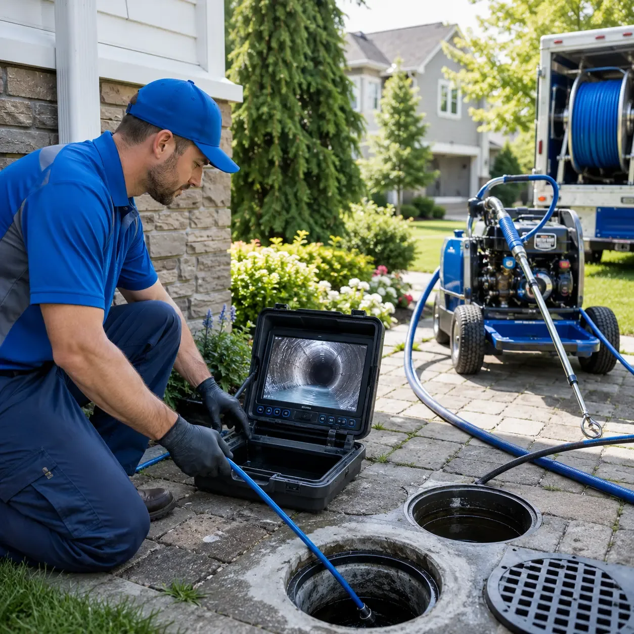 Outdoor drain cleaning professionals serving Weston, PA