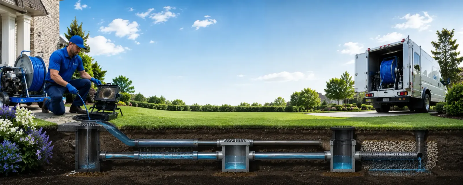 Outdoor drain cleaning information for Weston, PA